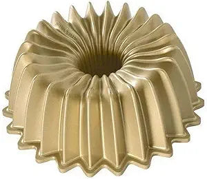 Nordic Ware | Brilliance 5 Cup Bundt pan close-up, showcasing intricate cake mold design and durable cast aluminum construction for even baking and easy release.