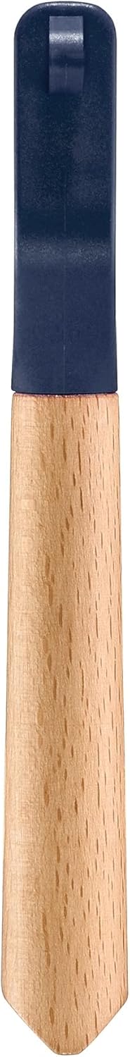 Opinel | T Duo Peeler with Wooden Handle, showcasing dual stainless steel blades for peeling and julienning, featuring a varnished beechwood handle for comfortable use.