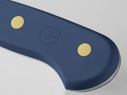 Wüsthof | Classic 8 Chef's Knife Wild Blueberry, showcased in close-up, highlighting its precision blade, ideal for culinary tasks, available at Athens Cooks kitchen store.