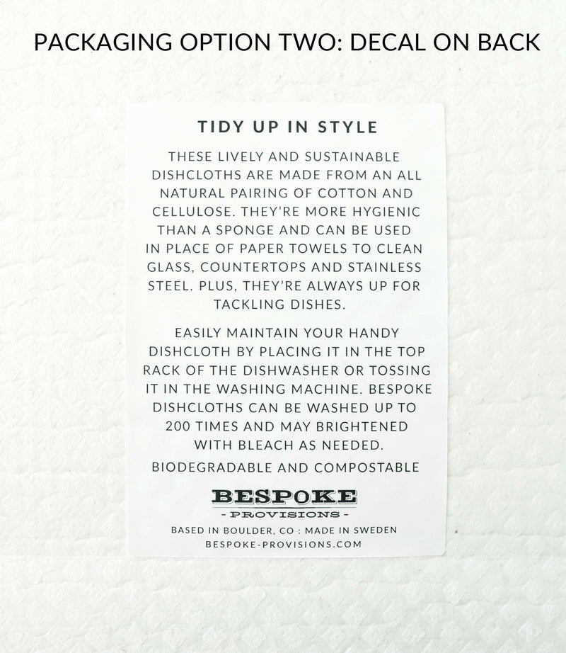 Bespoke Provisions - Dachshunds Swedish Dishcloth.