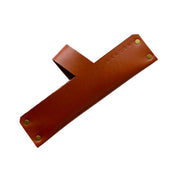 Lamson | RECEIVE ONLY Leather Sheath for 7.25 Meat Cleaver, featuring a brown leather design with gold rivets, suitable for protecting kitchen tools.