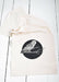 Hearth and Harrow - Organic Cotton Barn Owl Tea Towel - Black Print - Bird Kitch.