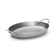 De Buyer | Oval Roasting Pan with handles, ideal for oven or grill cooking, perfect for roasting meats or vegetables, enhancing your dining experience.