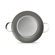 De Buyer Country Fry Pan with 2 Handles, close-up view, showcasing its sturdy design, ideal for versatile cooking in any kitchen.