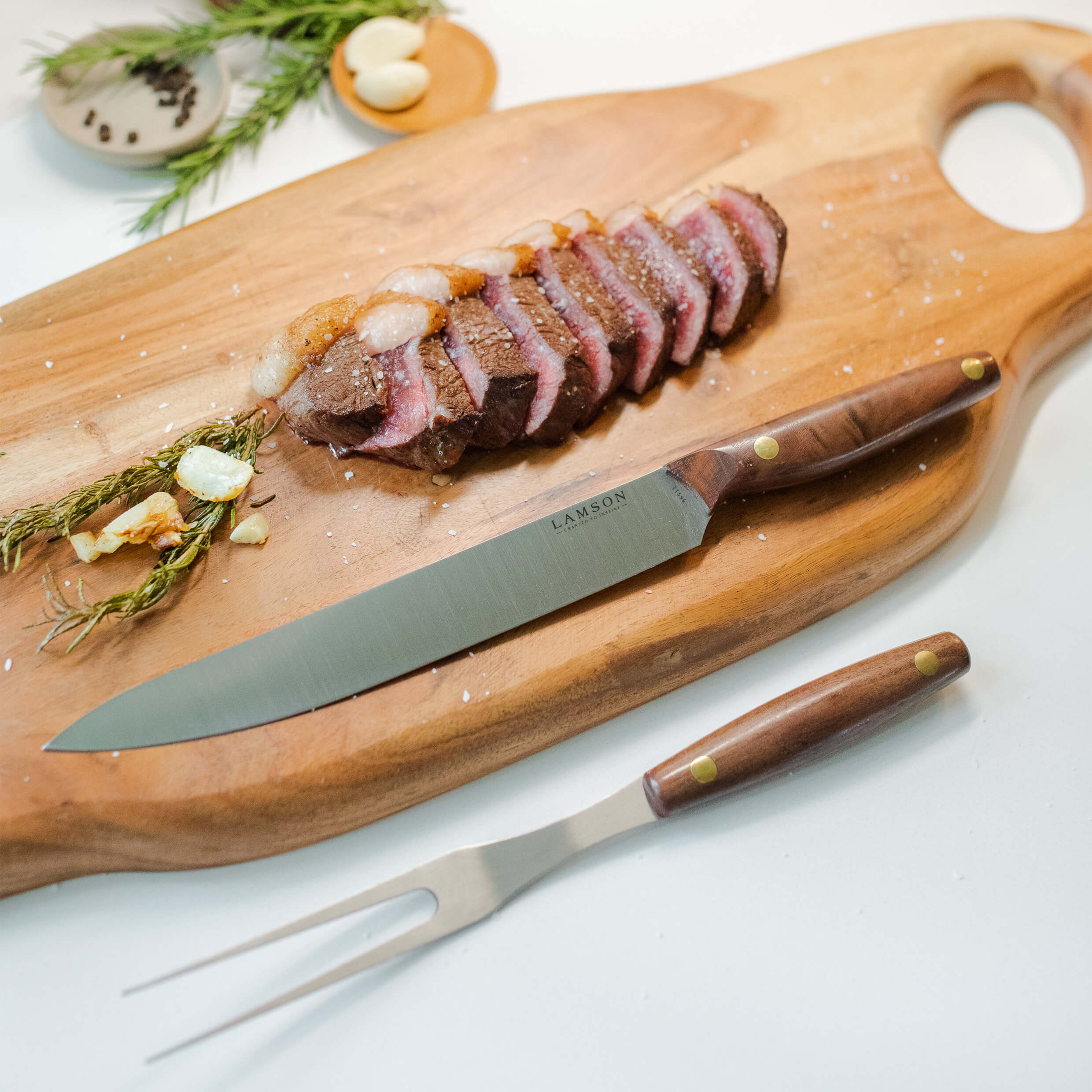 Vintage 2-Piece Carving Set - Thumbnail 2