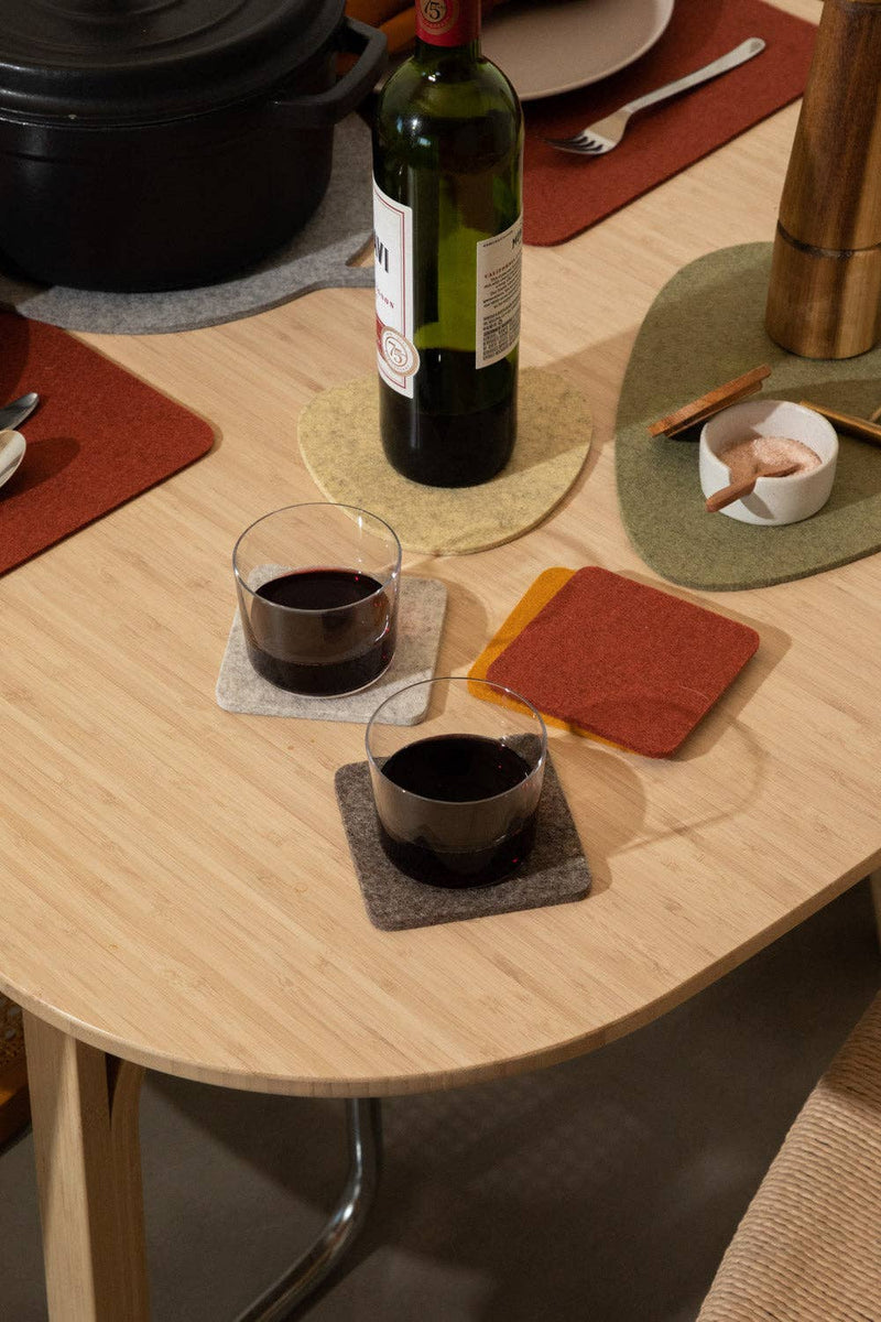 Graf Lantz | Bierfilzl Merino Wool Felt Square Coaster Multi 4 Pack
