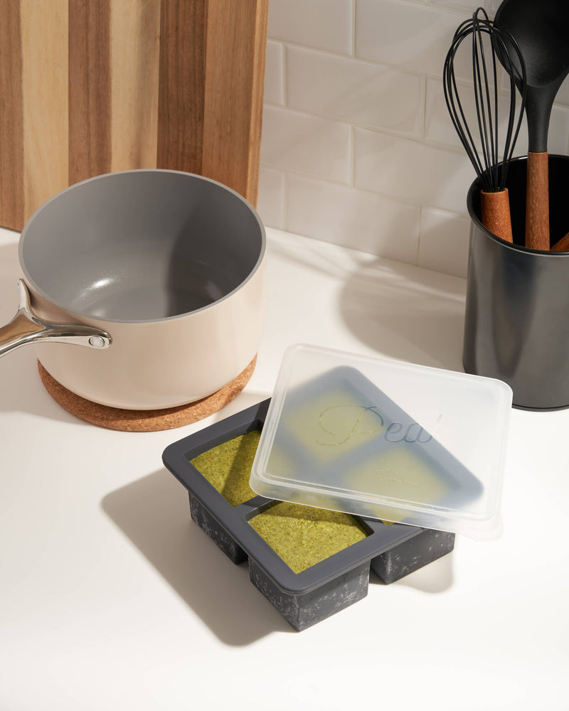 W&P | Cup Cube Silicone Food Storage Meal Prep: Blue / 6 Cube