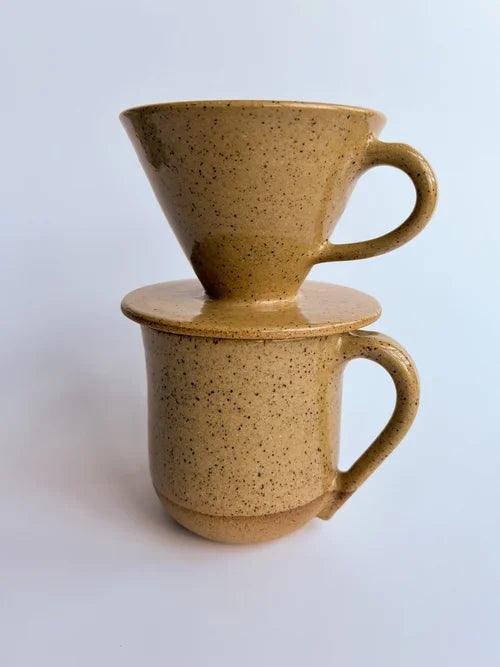 RachaelPots | Coffee Pour Over Cone W/Handle, Pink