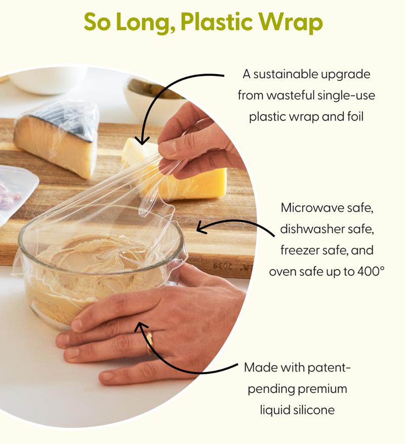 W&P | Reusable Silicone Stretch Wrap.