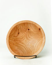 Petermans Boards and Bowls Inc. - 15 CHERRY ROUND BOWL, a handcrafted, sustainably sourced medium large serving bowl, ideal for salads or pastas, perfect for gatherings.