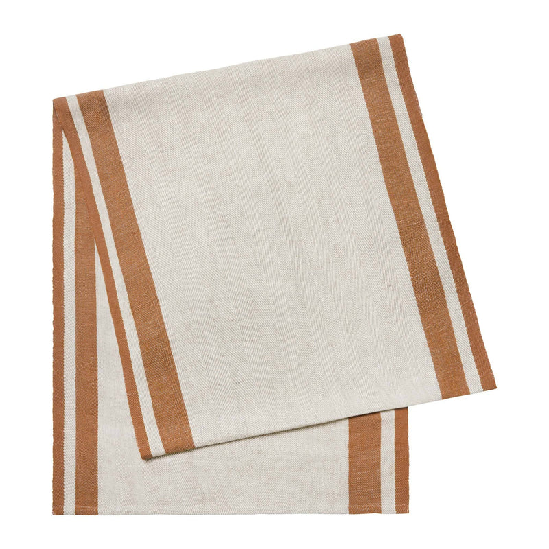 Couleur Nature - Gordes Natural & Tobacco Runner: 20x72