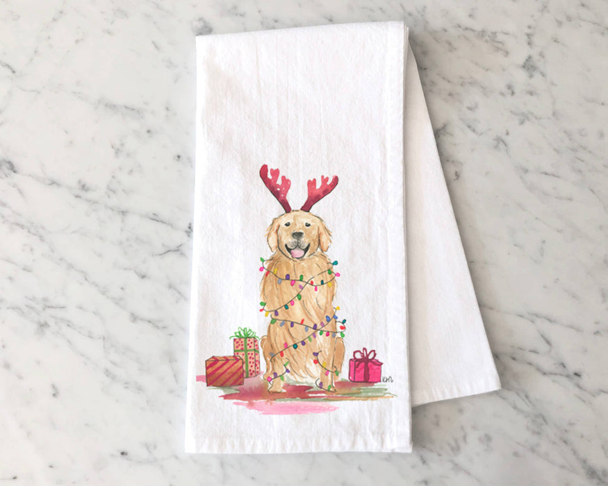 KelseyMDesigns | Christmas Golden Retriever Dogs