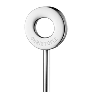 Christofle | Oh De Stainless Steel Cocktail Picks, Set of 6: Elegant, polished picks with a circular ring top, ideal for stirring cocktails or spearing appetizers.