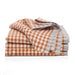 Caravan Home | Two-Tone Gingham Cognac & Blue Napkins.