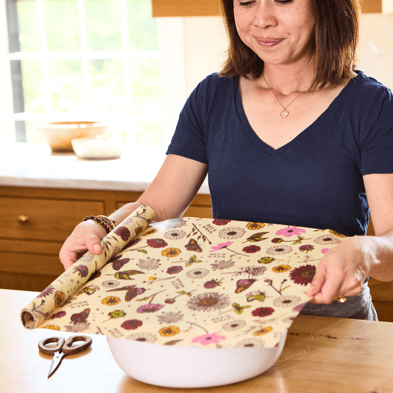 Bee's Wrap | Cut-to-Size Roll - Meadow Magic, Plant-Based Wax