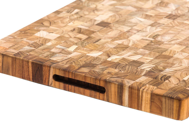 Teakhaus | Butcher Block Rectangle Cutting Board - Without Juice Canal - Medium 20 x 15 Inches
