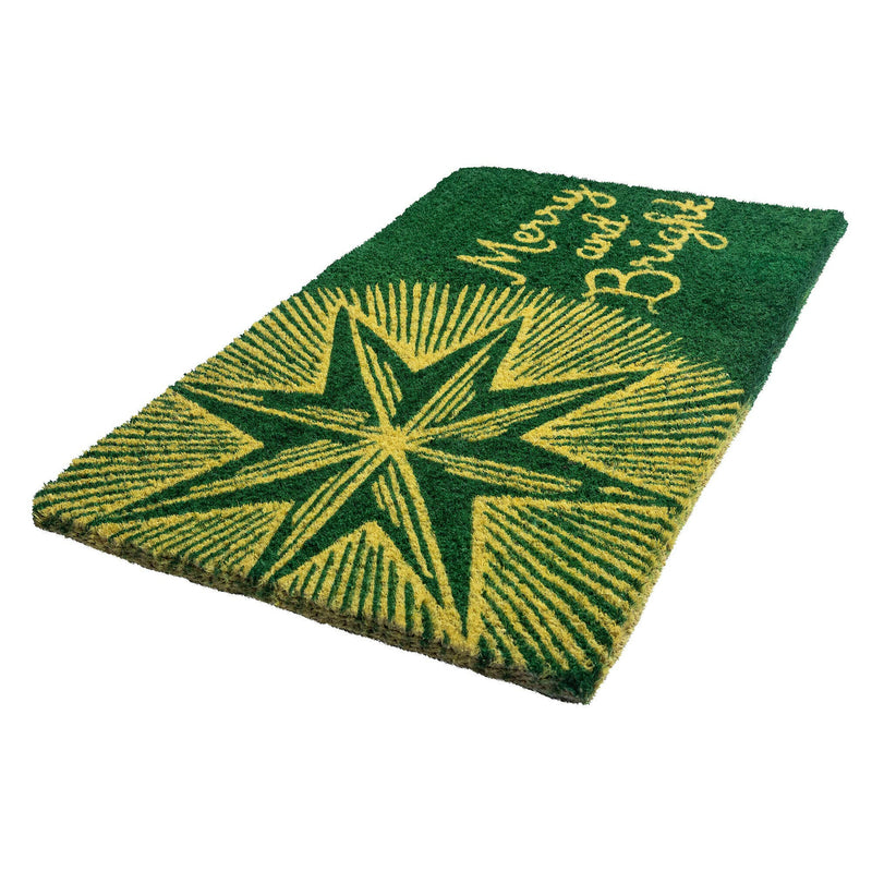 WILLIAMSBURG Merry & Bright Star Handwoven Doormat.