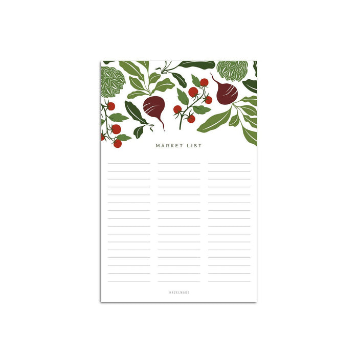 HAZELMADE | "Market List" Veggies Notepad