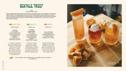 Penguin Random House LLC - Three Cheers cocktail book page, featuring Bicycle Thief recipes and drink photo, showcasing classic, riff, and non-alcoholic versions with grapefruit garnish.