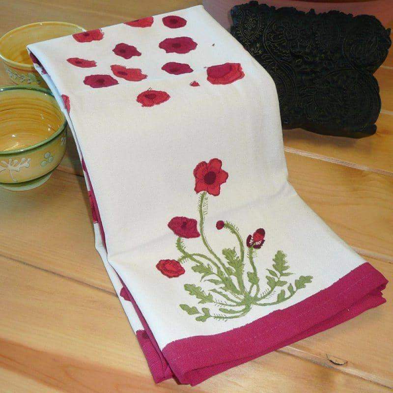 Couleur Nature Poppies Tea Towels - Thumbnail 2