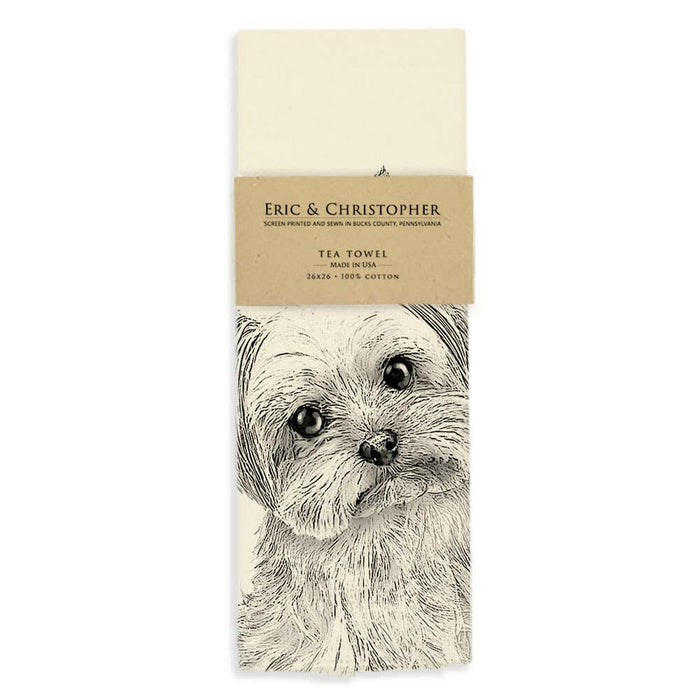 Eric and Christopher | Yorkie Tea Towel.