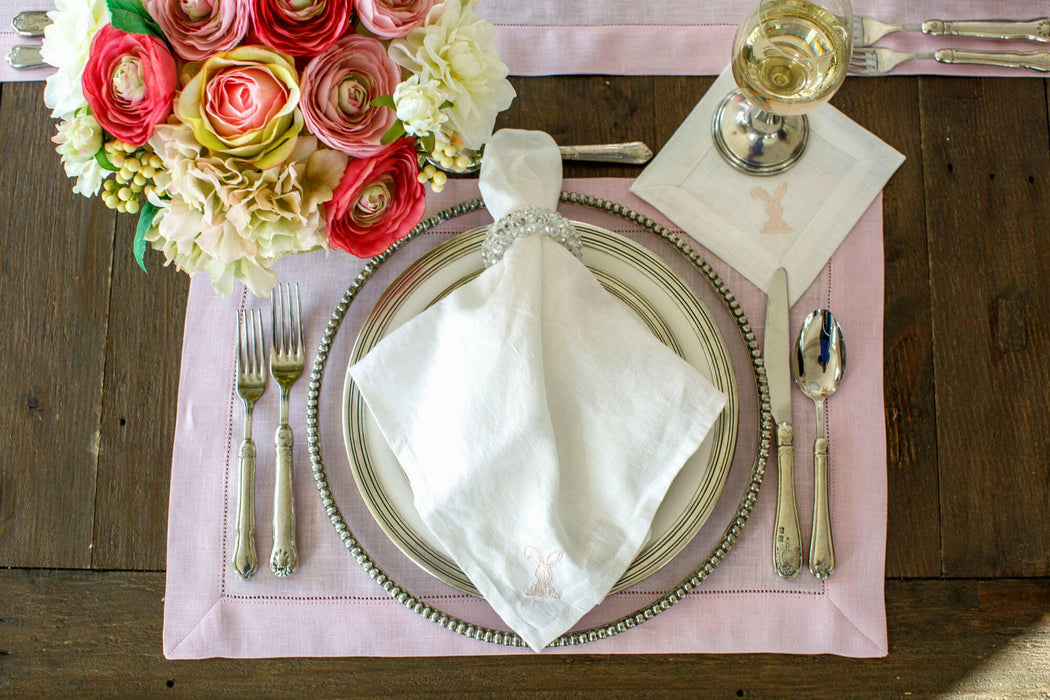 Crown Linen Designs | Hemstitch Placemat.