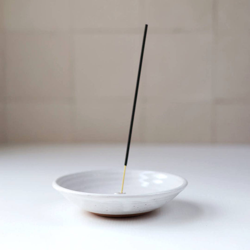 Gravesco Pottery | Incense Burner in White