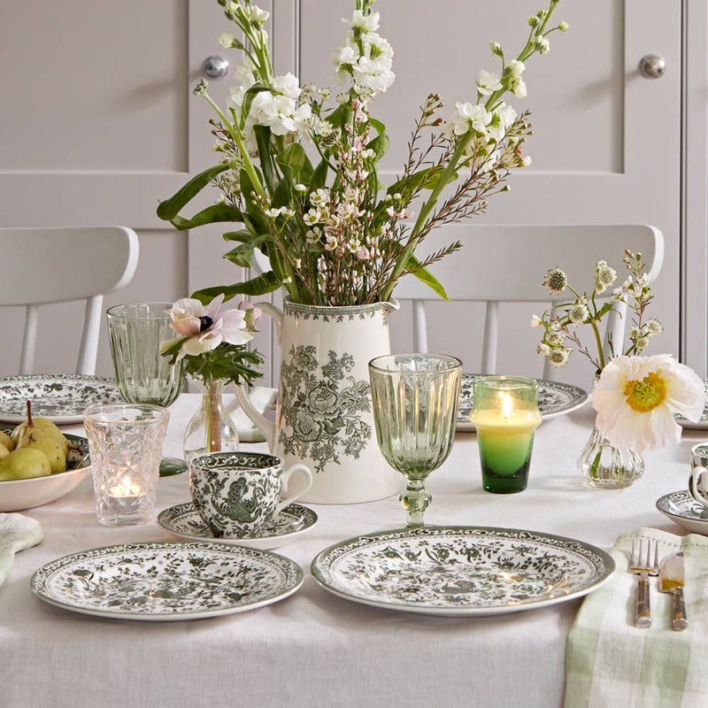 Burleigh | Green Regal Peacock Plate Dinner Plate