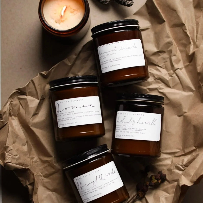 Among the Flowers | Essential Oil + Soy Wax Candle Sitka