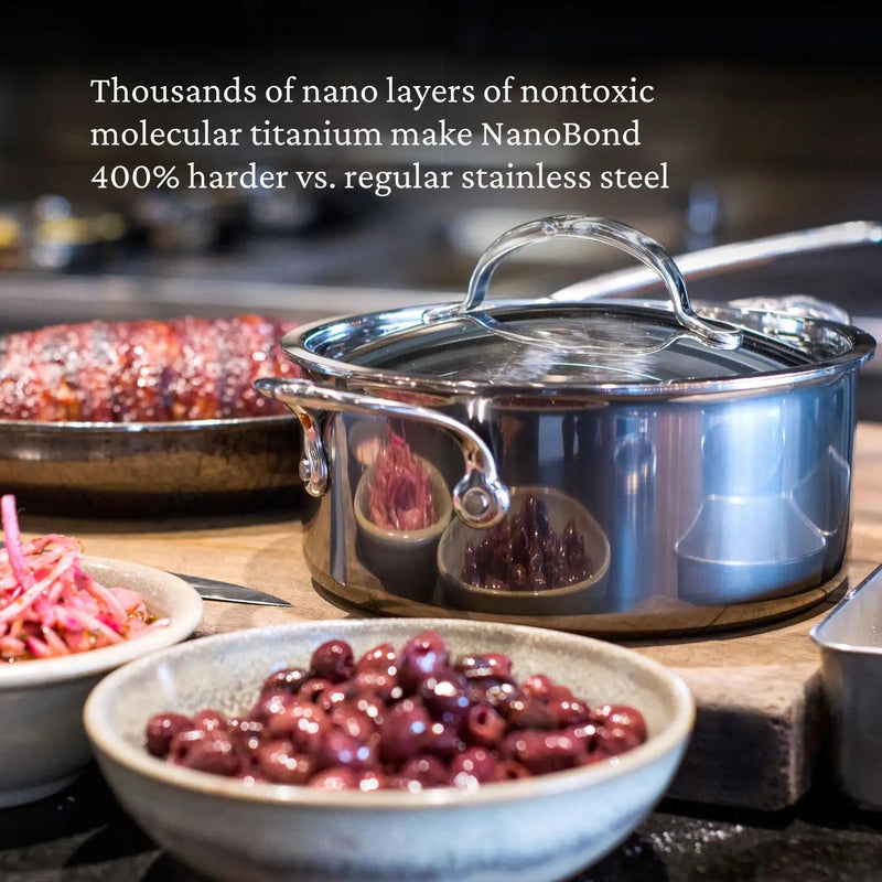 Hestan | NanoBond Cookware, 3qt Soup Pot
