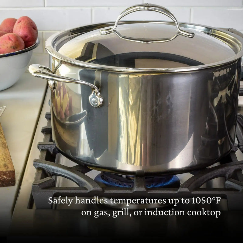 Hestan | NanoBond Cookware, 8qt Stockpot + Lid