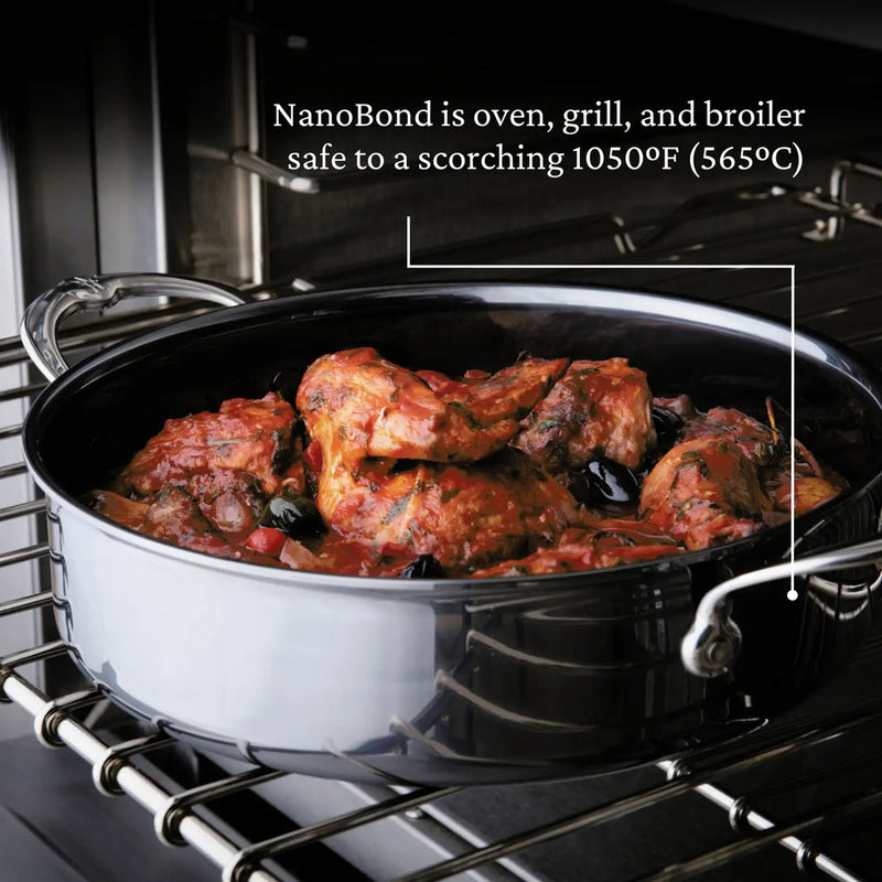 Hestan | NanoBond Cookware, 3.5qt Sauteuse