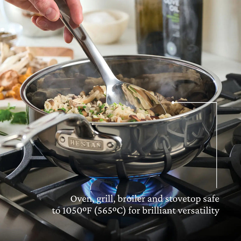 Hestan | NanoBond Cookware, 3.5qt Essential Pan + Lid