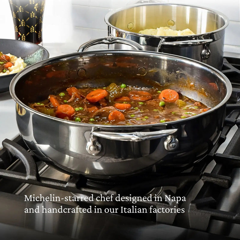 Hestan | NanoBond Cookware, 5qt Dutch Oven + Dome Lid