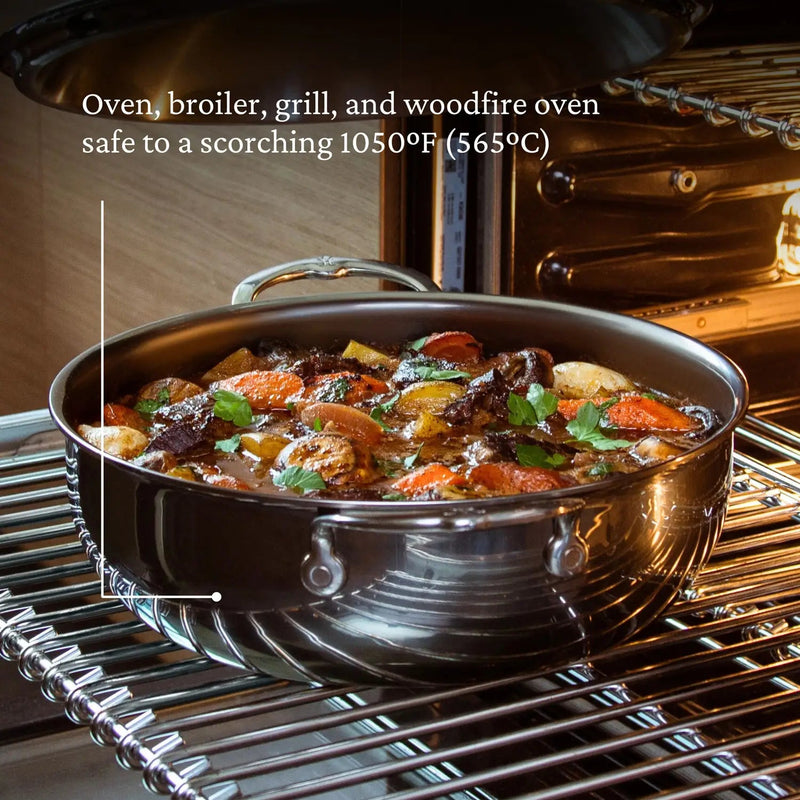 Hestan | NanoBond Cookware, 5qt Dutch Oven + Dome Lid