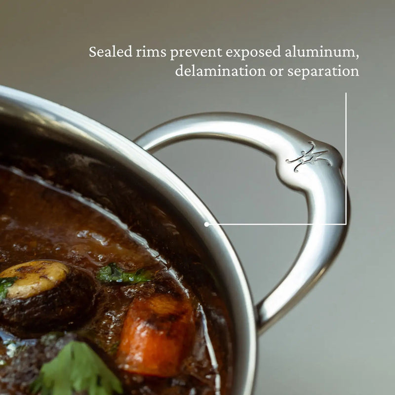 Hestan | NanoBond Cookware, 5qt Dutch Oven + Dome Lid