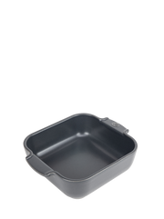 Peugeot | Appolia Square Baking Dish 8 inches, Slate: A compact, nonstick baking dish with integrated handles, perfect for oven use and easy cleaning.