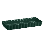 Emile Henry Deep Flan & Tart Dish with fluted sides, ideal for baking tarts or quiches. Durable, dishwasher and oven safe.