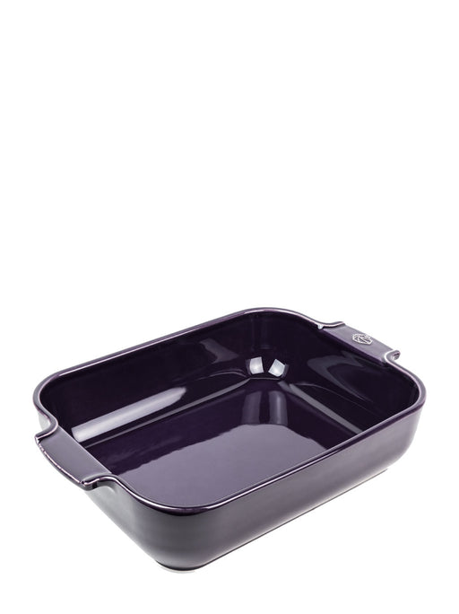 Peugeot | Appolia Rectangular Baking Dish, Eggplant, featuring wide handles and glossy finish, perfect for oven-to-table cooking at Athens Cooks.