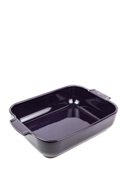 Peugeot | Appolia Rectangular Baking Dish, Eggplant, featuring deep sides and wide handles for easy grip, ideal for casseroles, lasagnas, and roasts.