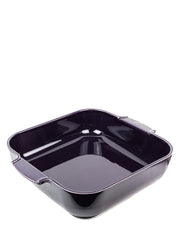 Peugeot | Appolia Square Baking Dish 14 inches, Eggplant, featuring integrated handles, ideal for even heat distribution and maintaining warmth, perfect for Athens Cooks' curated kitchenware collection.