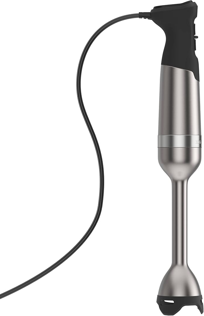 Vitamix | Immersion Blender Bundle with whisk attachment and storage case, designed for versatile blending with a powerful 625-watt motor and five-speed settings.