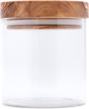 Browne & Co | BERARD Glass Jar with Wooden Lid, 4x4.25 (10x11cm), 13.5oz, ideal for kitchen storage, sold by Athens Cooks.