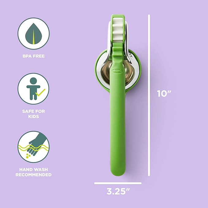 Chef'n | Citrus Juicers - Lime Juicer, a high-performance citrus press, designed for efficient juicing, featuring a patented dual-gear mechanism and durable construction.