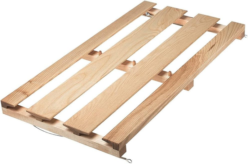 J.K. Adams | Stemware Rack: A wooden rack designed to hold up to 15 wine glasses, easily mountable under cabinets for efficient kitchen storage.