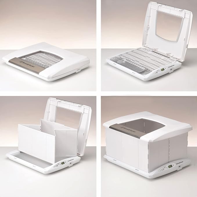 Brod & Taylor FP-125 Folding Proofer & Slow Cooker with Accessory Shelf; a versatile white machine ideal for precise cooking and baking tasks.