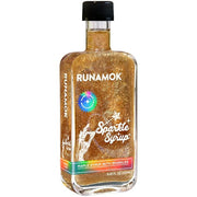 Runamok | Mini Sparkle Syrup in a glass bottle with gold glitter, ideal for enhancing beverages, featured at Athens Cooks kitchen store.