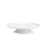Pillivuyt | Cake Stand, a finely crafted French porcelain piece, perfect for displaying pastries, embodying elegance and quality, featured on a white plate.