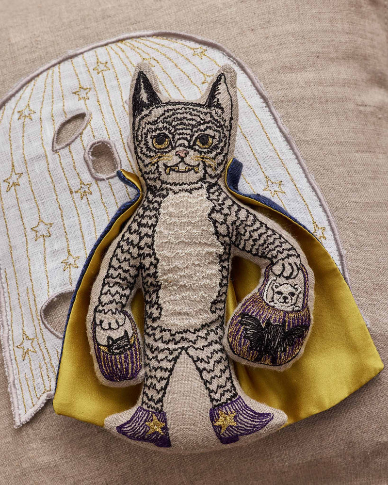 Coral & Tusk - Ghost Kitty Pocket Pillow: Cover Only