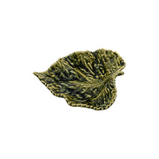 Bordallo Pinheiro | Gudrun Small Birch Leaf: A ceramic serving platter shaped like a leaf, featuring vein-like textures and undulating edges, highlighting artisanal craftsmanship and elegance.